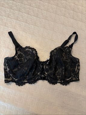 Cacique Black Lace Bra - 42DDD